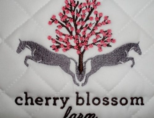 cherry blossom farm saddle pad